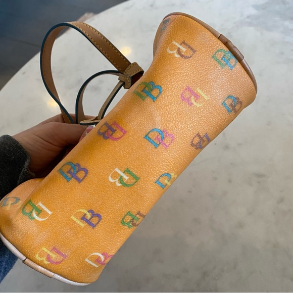 Orange Mini Dooney & Bourke Barrel Bag - Picture 3 of 5